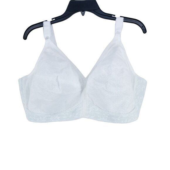 Playtex 18 Hr Bra Size 50C White Sensational Support Wireless - Picture 1 of 7